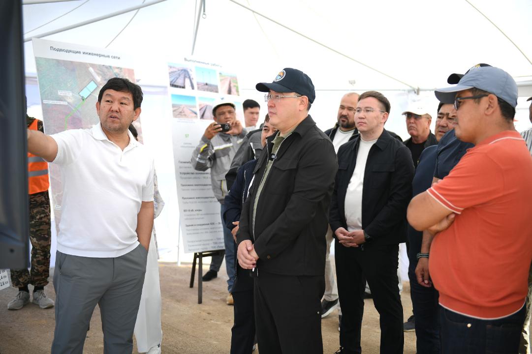МАРАТ СУЛТАНГАЗИЕВ ПРОИНСПЕКТИРОВАЛ СТРОИТЕЛЬСТВО НОВОГО ЭКОКОМПЛЕКСА