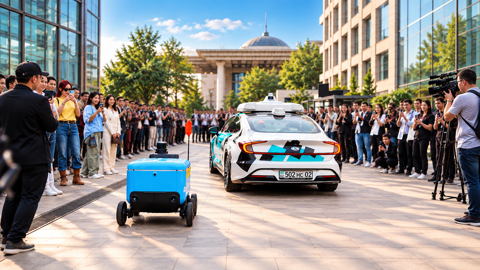 РОБОТЫ И «УМНЫЕ» АВТОМОБИЛИ: В АЛМАТЫ ЗАПУСТИЛИ НОВЫЕ ТЕХНОЛОГИИ РОБОТЫ И «УМНЫЕ» АВТОМОБИЛИ: В АЛМАТЫ ЗАПУСТИЛИ НОВЫЕ ТЕХНОЛОГИИ